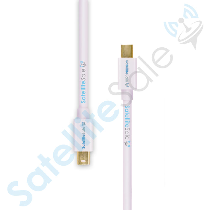 SatelliteSale – câble Mini DisplayPort vers Mini DisplayPort DP mâle vers mâle, 4K/30Hz, 8.64Gbps, fil universel, cordon blanc en PVC 