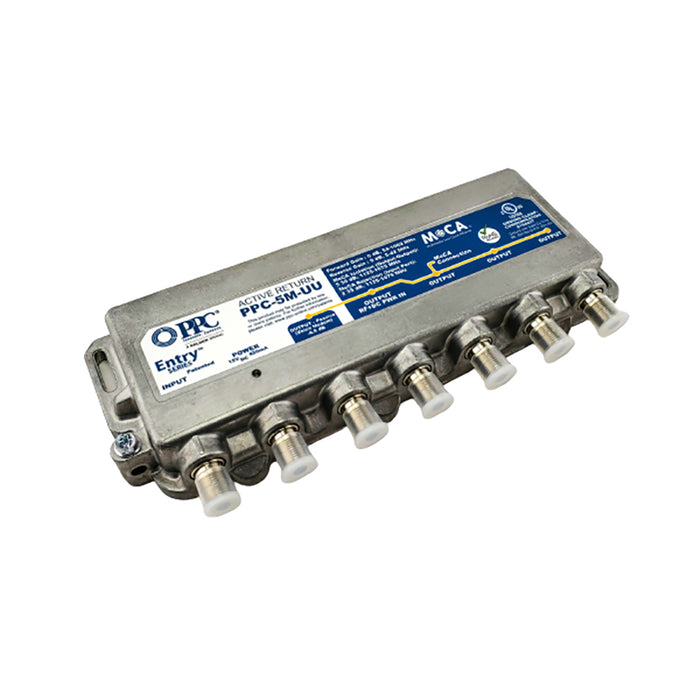 Répartiteur d'amplificateur coaxial à retour actif à 5 ports compatible MoCA PPC-5M-U/U
