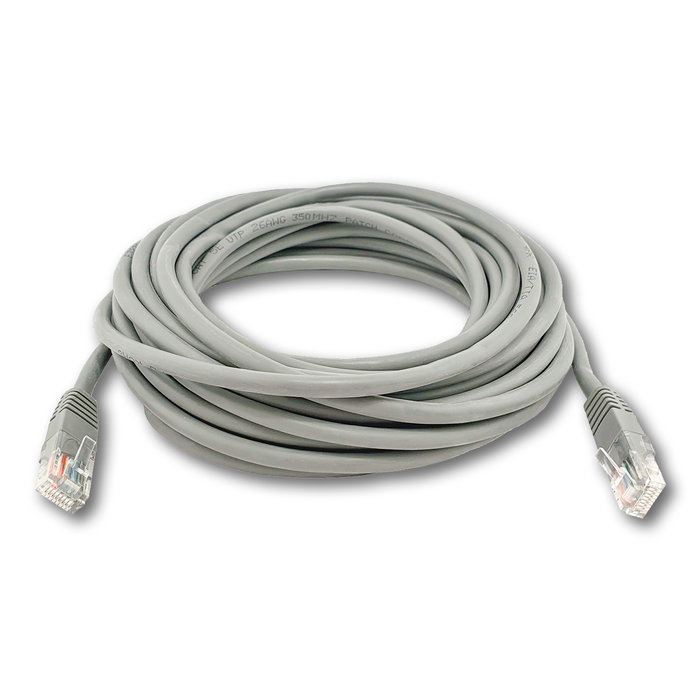 SatelliteSale RJ45 Cat-5e Red Ethernet UTP Cable de Internet de 4 vías 100 MHz 1000 Mbps Cable universal Cable gris 