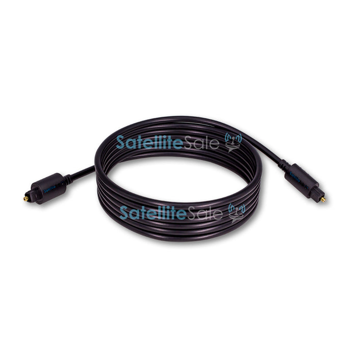 SatelliteSale Digital Toslink SPDIF Audio Optical Fiber Cable Universal Wire PVC Black Cord
