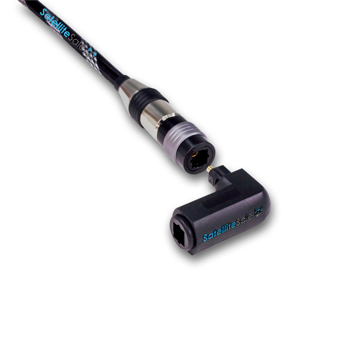 SatelliteSale Toslink coupleur numérique SPDIF convertisseur optique PVC adaptateur noir