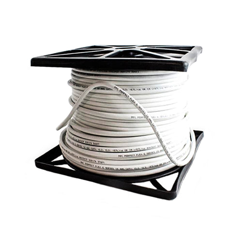 Cable de conexión coaxial RG-6 anti-UV de 195 pies de 75 ohmios UL ETL CMR  CL con conectores F Belden PPC (antena HDTV, Internet de banda ancha, TV