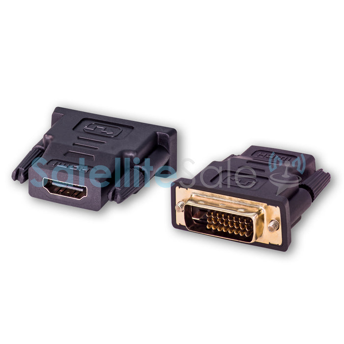 Adaptateur SatelliteSale DVI mâle vers femelle VGA/HDMI convertisseur noir Full HD 1080p PVC 