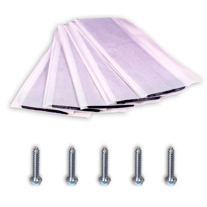 SatelliteSale Universal Roof Patch Kit Zinc Plated Lag Bolts and Mastic Pitch Pads