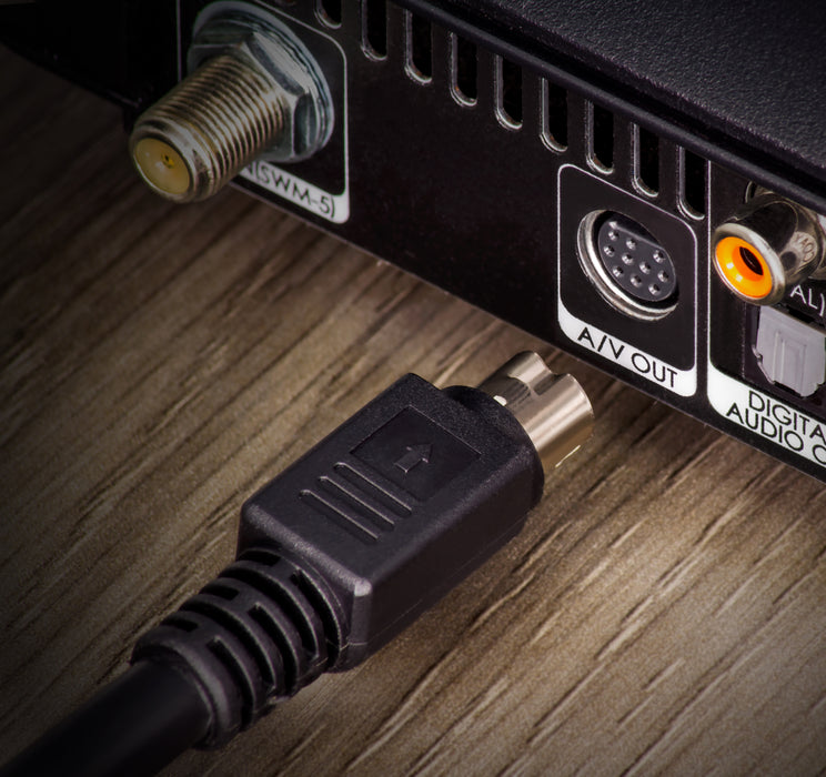 SatelliteSale DirecTV Audio Video RCA Composite/Component Replacement Cable Universal Wire PVC Black Cord