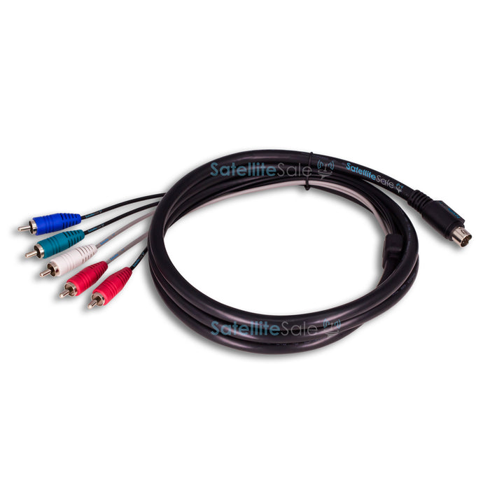SatelliteSale DirecTV Audio vidéo RCA Composite/composant câble de remplacement fil universel PVC noir cordon 