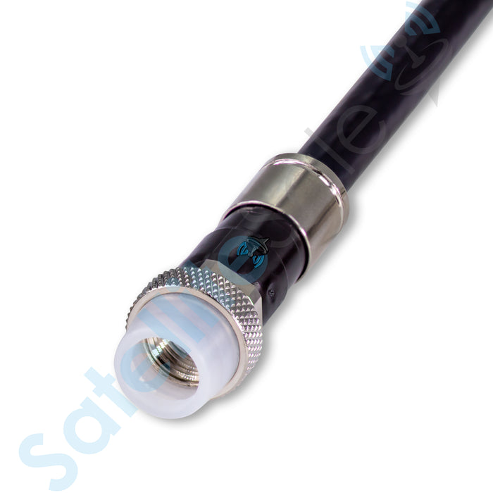 SatelliteSale Indoor/Outdoor F-Type Fittings Weather-Seal Coaxial Connectors for Coax Cables