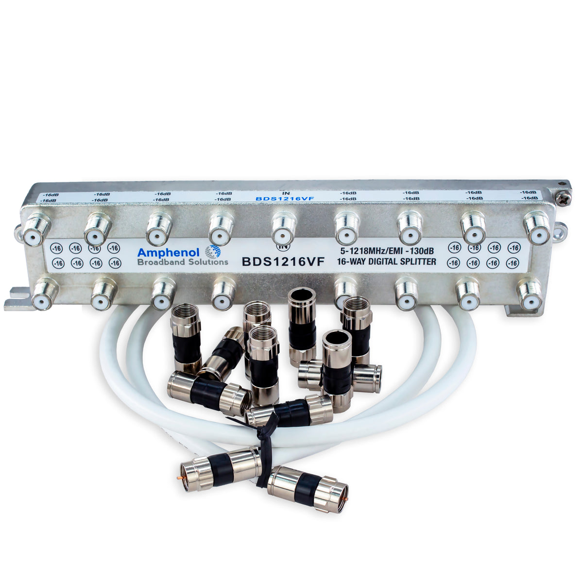 Amphenol Digital High-Performance 16-Way Coaxial Splitter BDS1216FV Ki ...