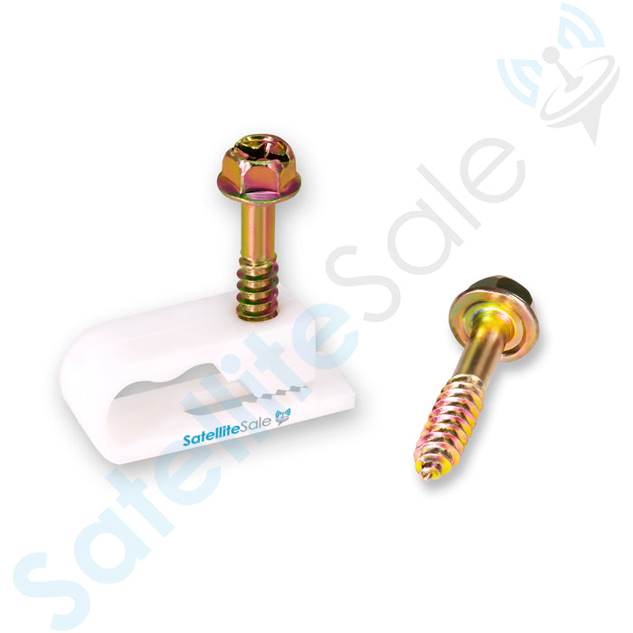 On1shelf® Fermacavi piatti neri con chiodo di fissaggio, 4 mm, 50 pezzi On1shelf® Fermacavi piatti neri con chiodo di fissaggio, 4 mm, 50 pezzi