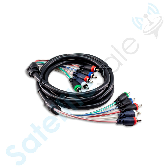 Cable de vídeo componente de 6 pies con audio 5 RCA rojo verde azul RGB para HDTV DVD VCR