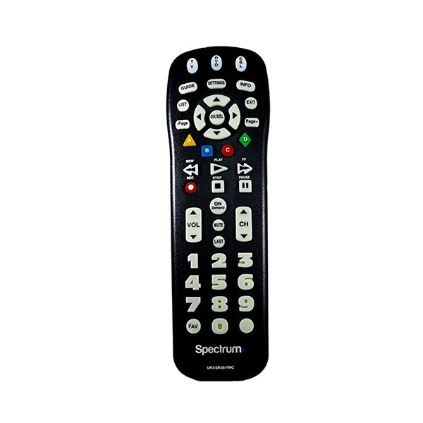 Control remoto de Spectrum TV Ur3-sr3s (botón grande para personas con mala vista)