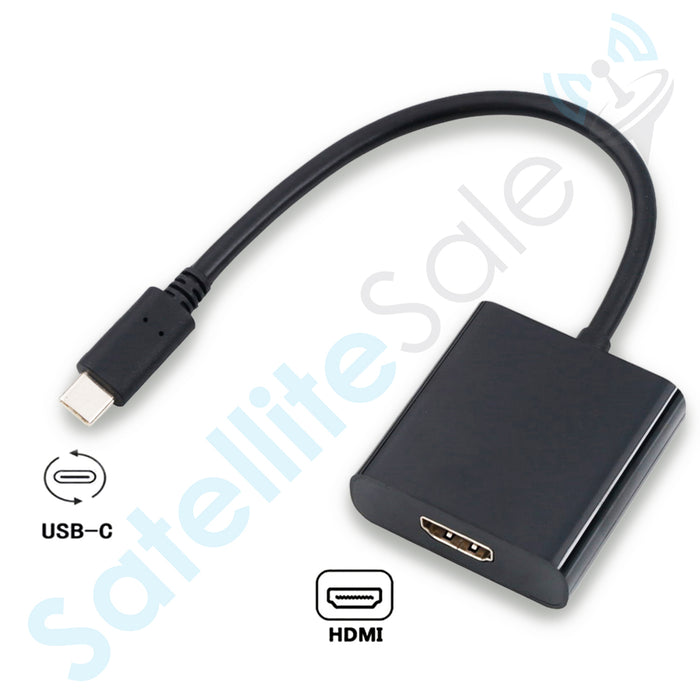 SatelliteSale USB Type C to HDMI/USB-C/USB 3.0/DVI/VGA Converter