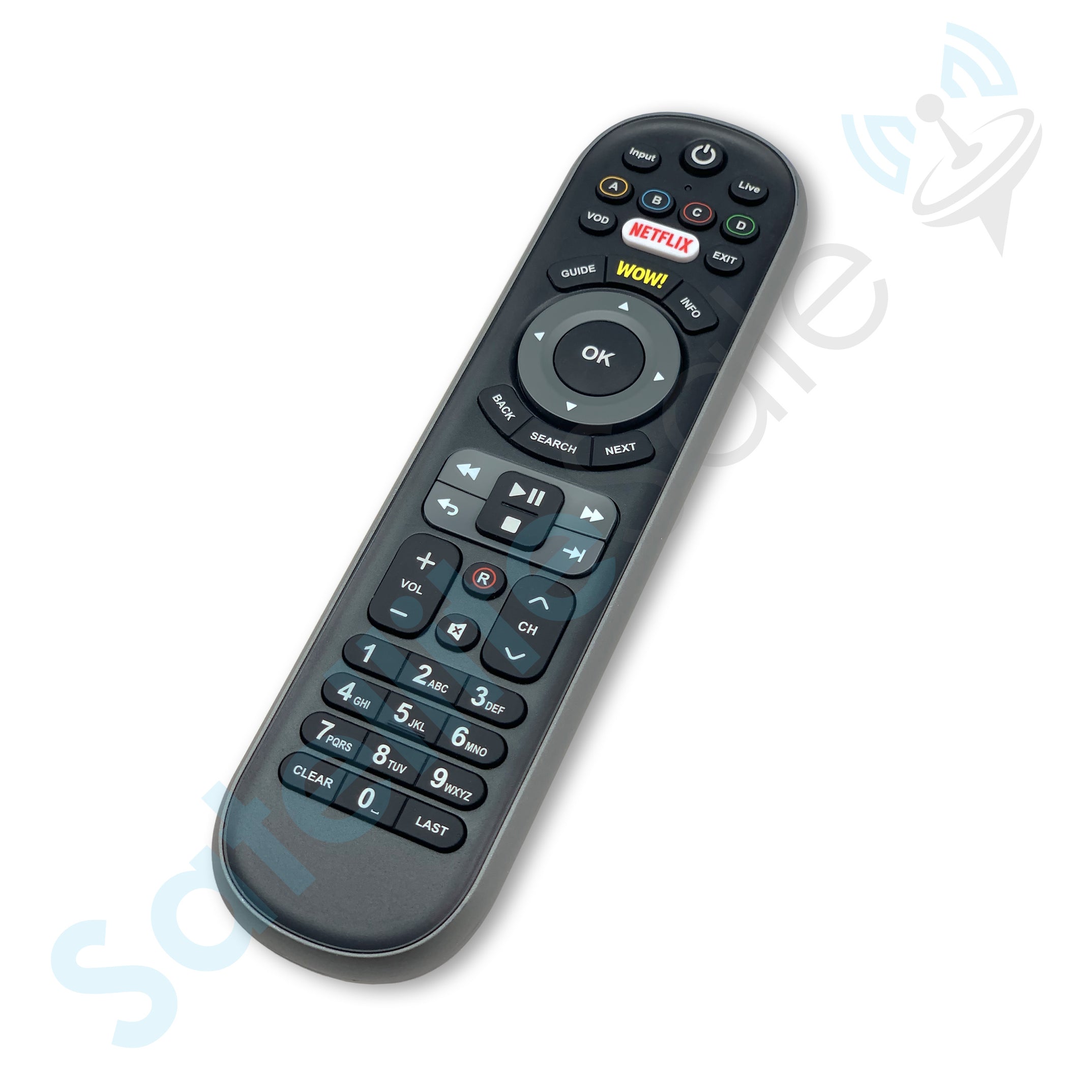 WOW TV Netflix Remote Control URC2135 — SatelliteSale